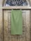 ЮБКА карандаш миди с разрезом (из премиум костюмной шерсти в зеленом меланже) - фото 26509
