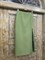 ЮБКА карандаш миди с разрезом (из премиум костюмной шерсти в зеленом меланже) - фото 26511