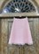 ЮБКА (ТРАПЕЦИЯ, миди, розовый твид, с бахромой) - фото 7242